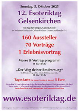 Esoterikmesse Gelsenkirchen 2025 Einladung Messe Gelsenkirchen 2025
